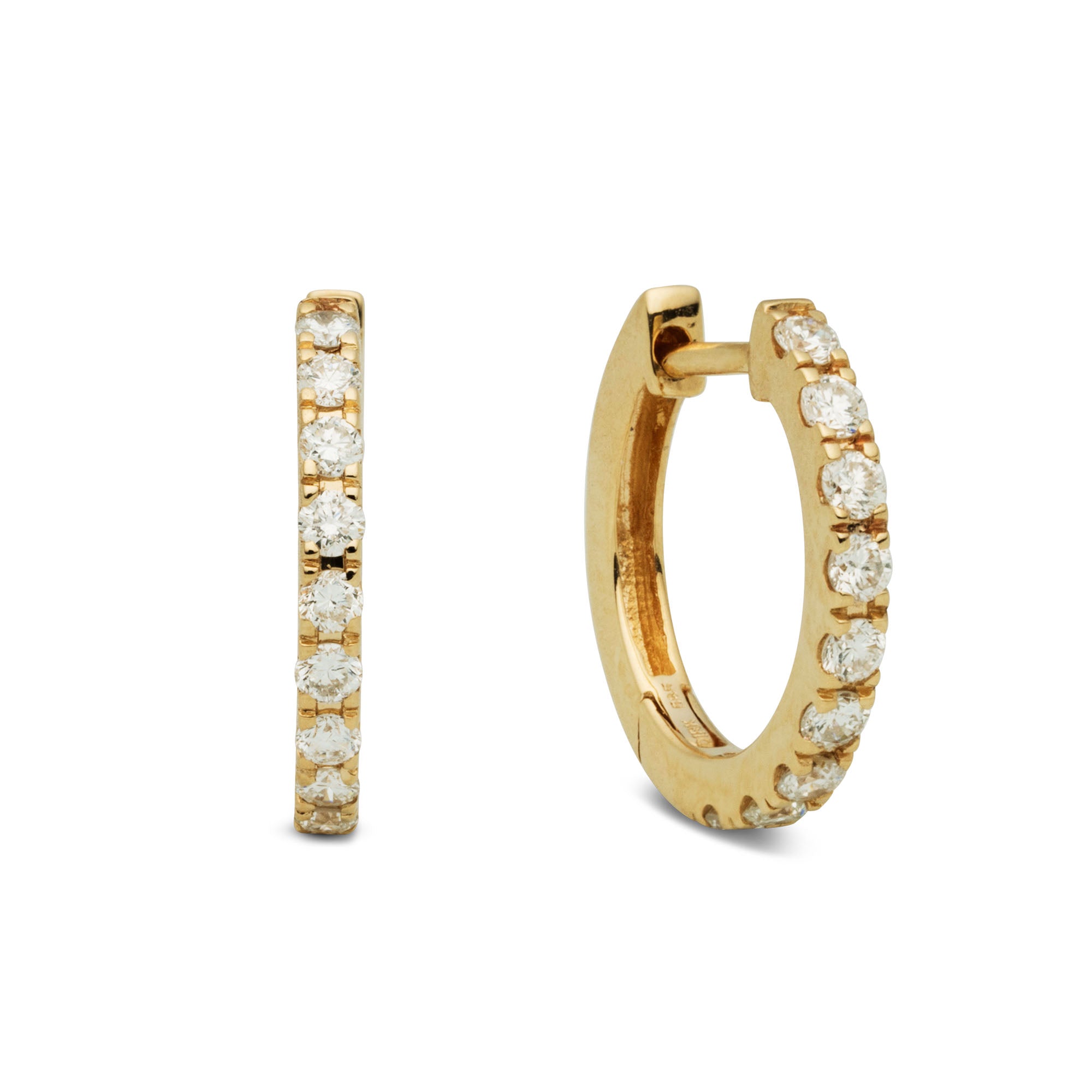 Diana Hoops 14K Guld 14 mm – Hoop Earrings fra Dirks Jewellery | Dirks Jewellery