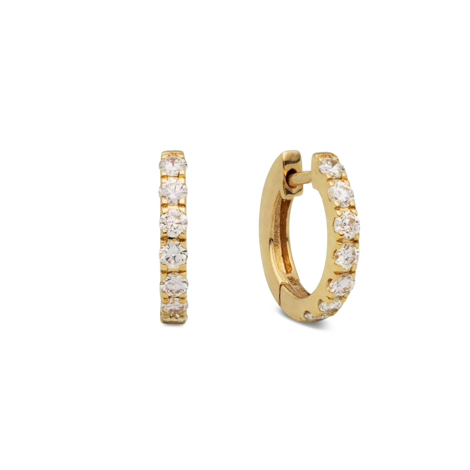 Diana Hoops 14K Guld 10.5 mm – Ægte håndværk fra Dirks Jewellery