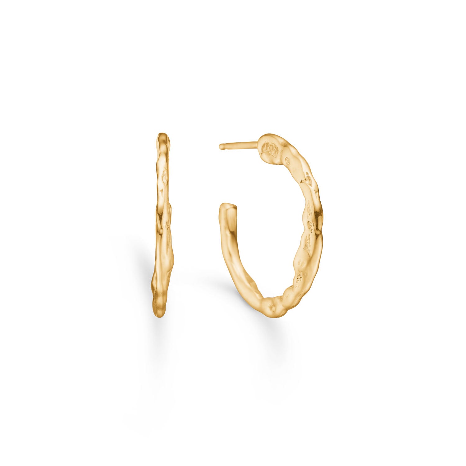 Magma Small Creoler, 14K guld – fra Dirks Jewellery | Dirks Jewellery