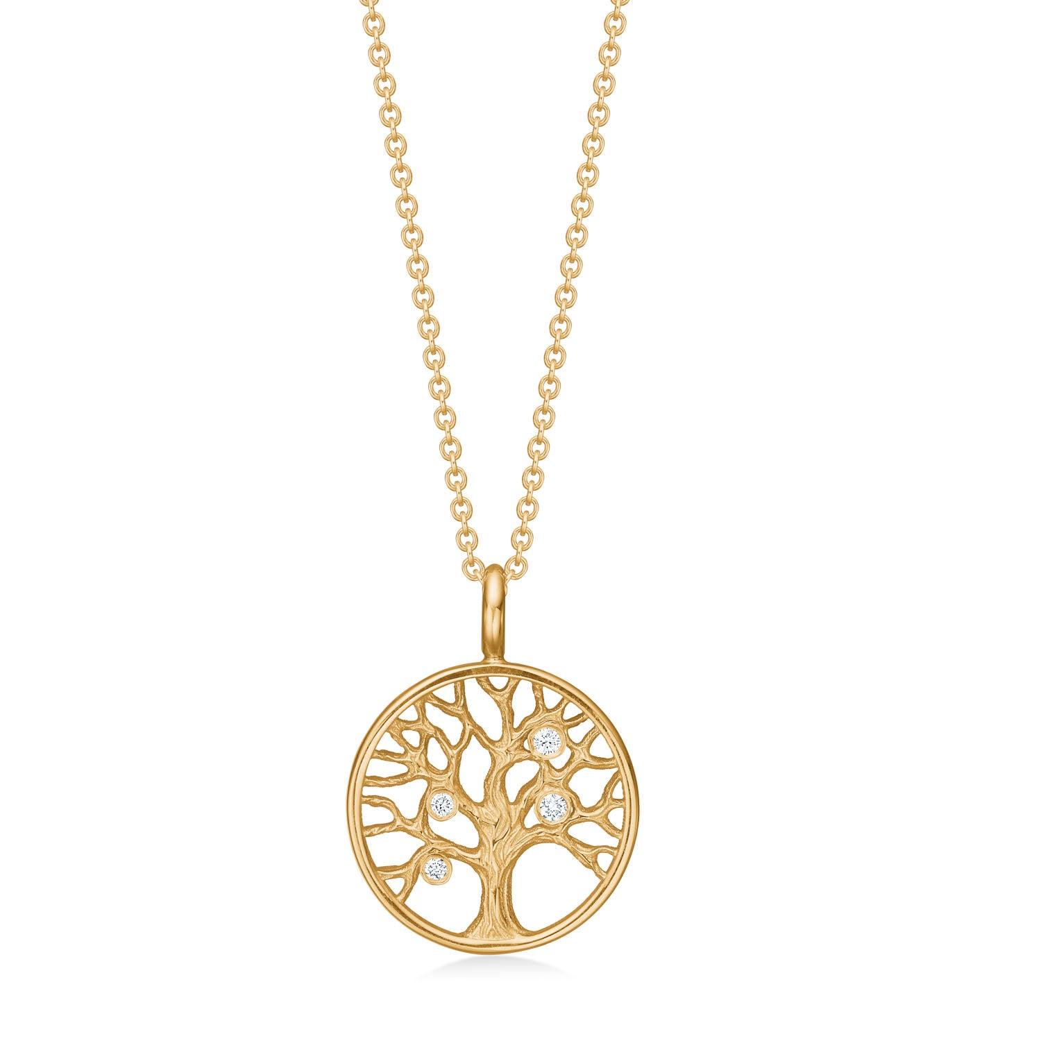 Livets Træ, 14K guld vedhæng m. brillanter – fra Dirks Jewellery | Dirks Jewellery