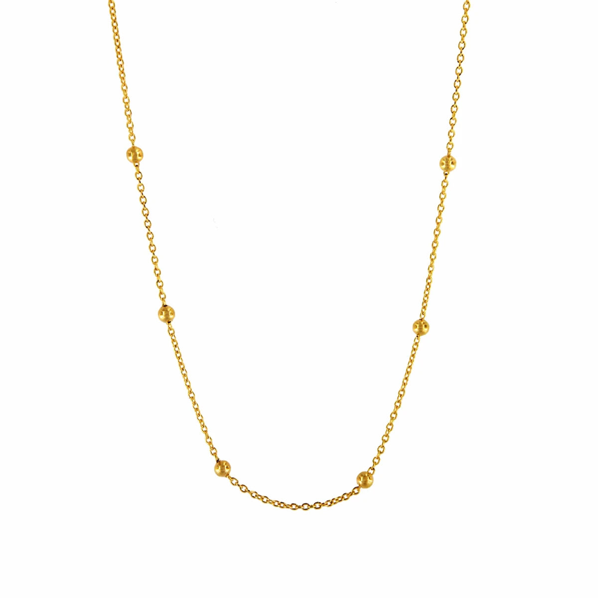 Dot halskæde, forgyldt – fra Mesh | Dirks Jewellery