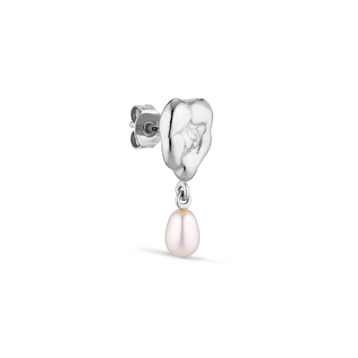 Drippy Ear Stud Pearl Vedhæng Sølv – fra Jane Kønig | Dirks Jewellery