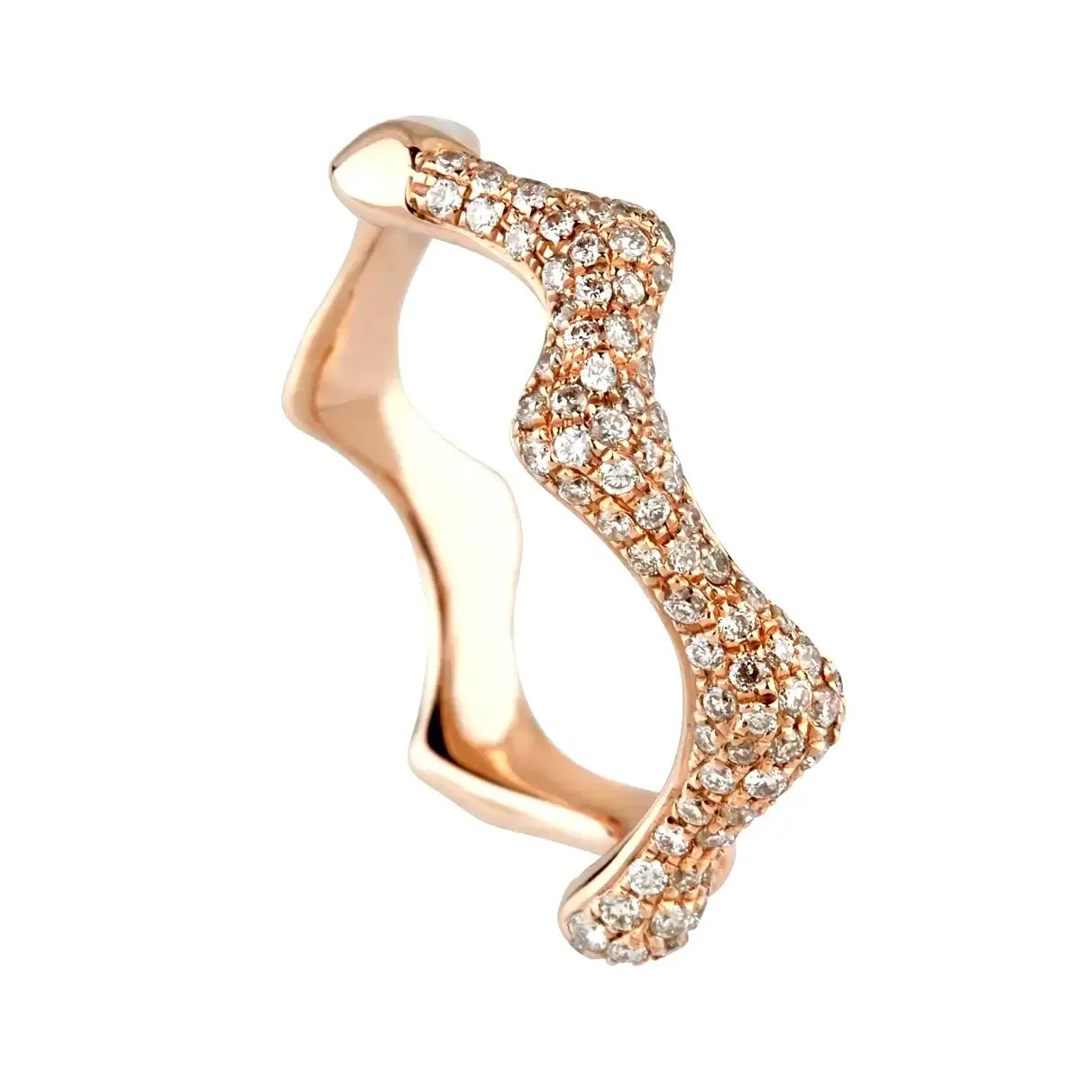 Earth of fire ring,enkel,14K pg – Ægte håndværk fra Dirks Jewellery