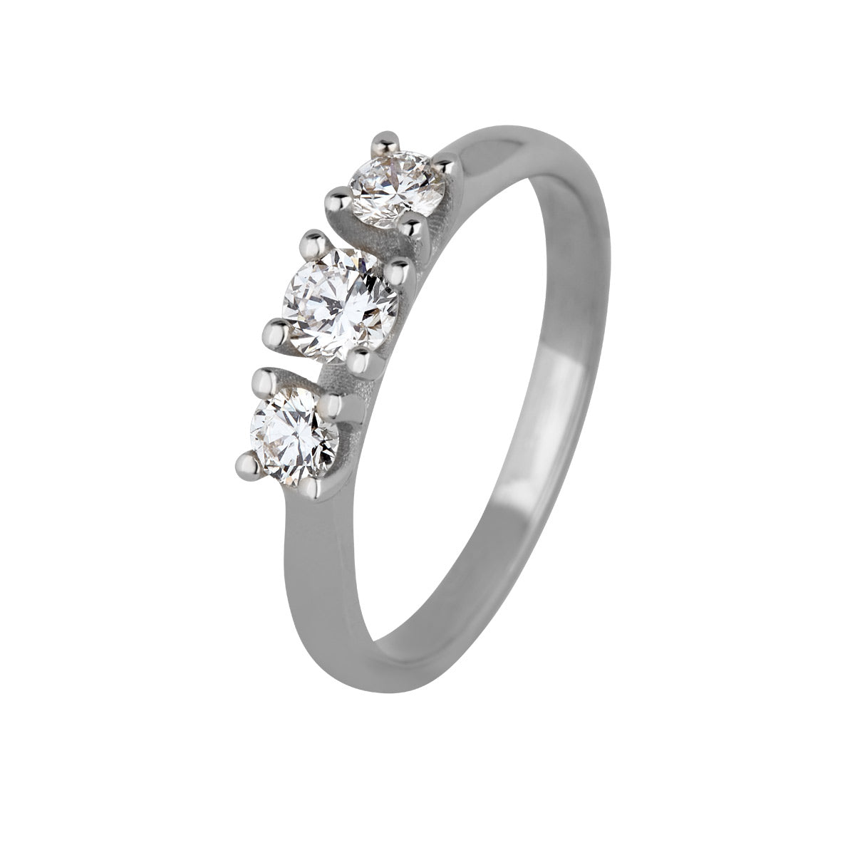 Estrella 040, 14K hvidguldsring med brillanter – Promise Rings fra Dirks Jewellery | Dirks Jewellery
