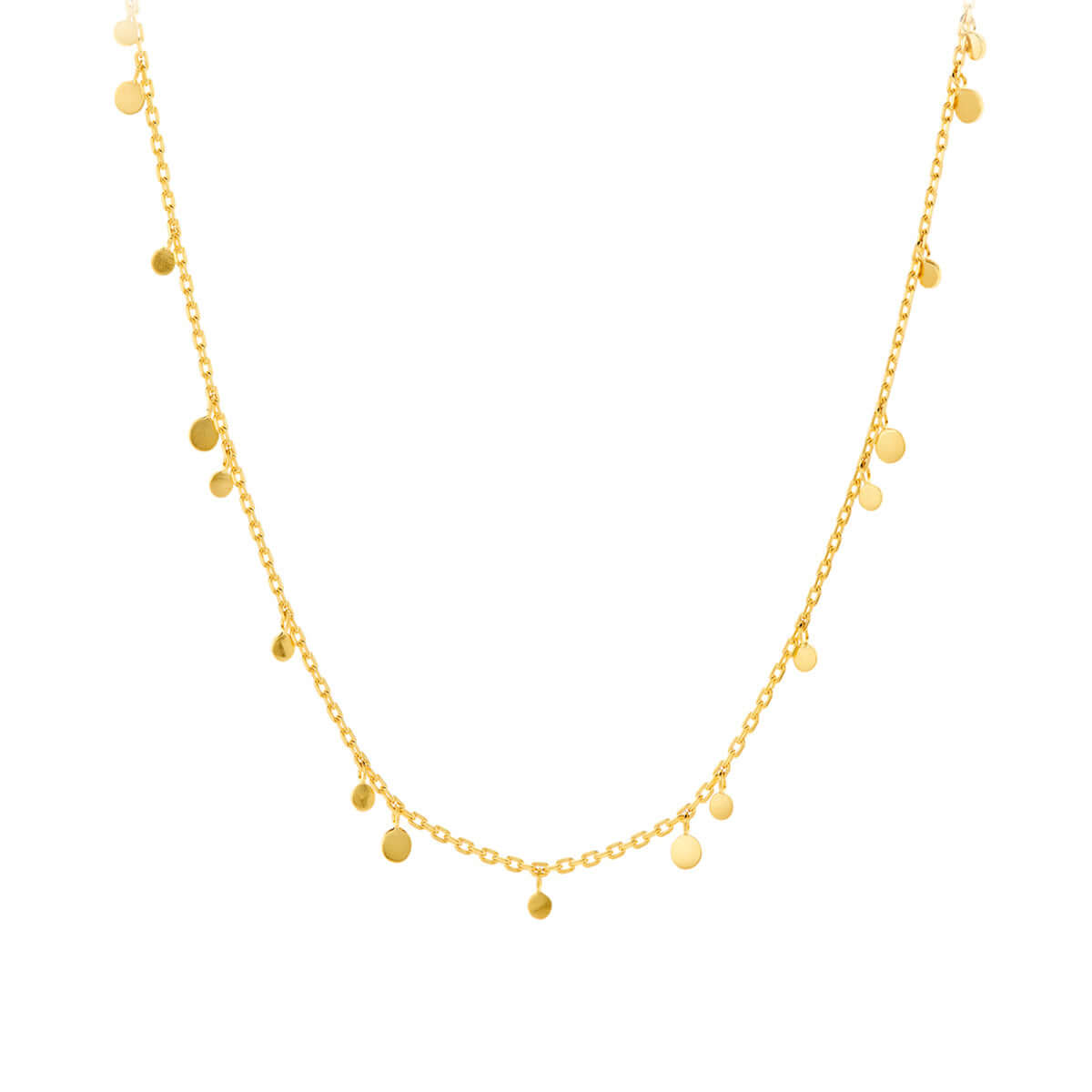 Glow Halskæde sølv forgyldt. – Ægte håndværk fra Dirks Jewellery