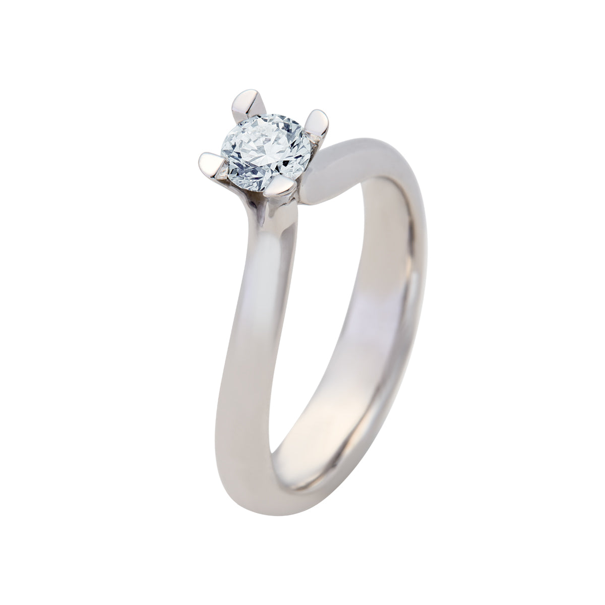 Grace, 14K hvidguldsring m. brillant – fra Dirks Jewellery | Dirks Jewellery