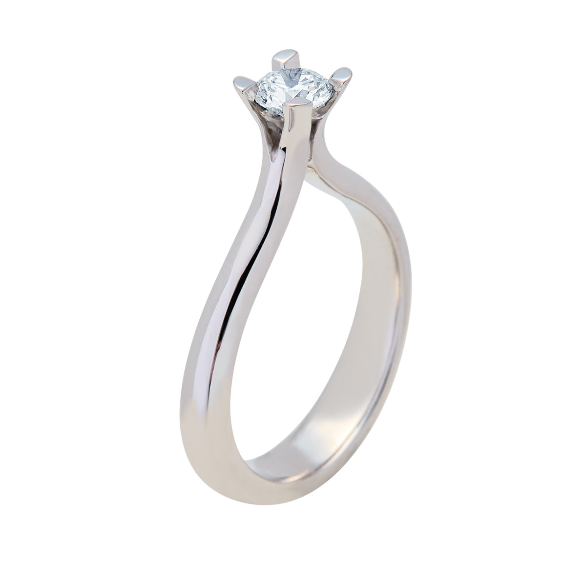 Grace, 14K hvidguldsring m. brillant – fra Dirks Jewellery | Dirks Jewellery