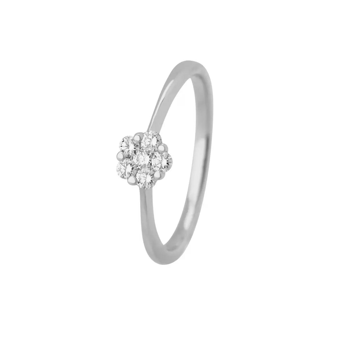 Halo, rosétring, 585WG – fra Dirks Jewellery | Dirks Jewellery
