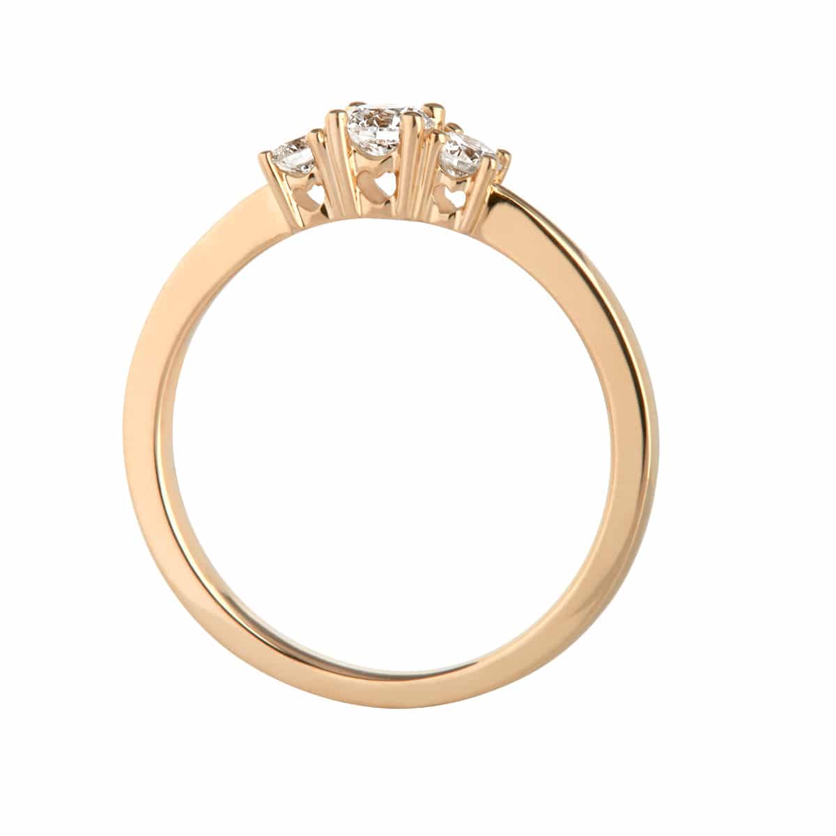 Heart Trilogi, 18K guld m. brillanter. – No discount fra Dirks Jewellery | Dirks Jewellery