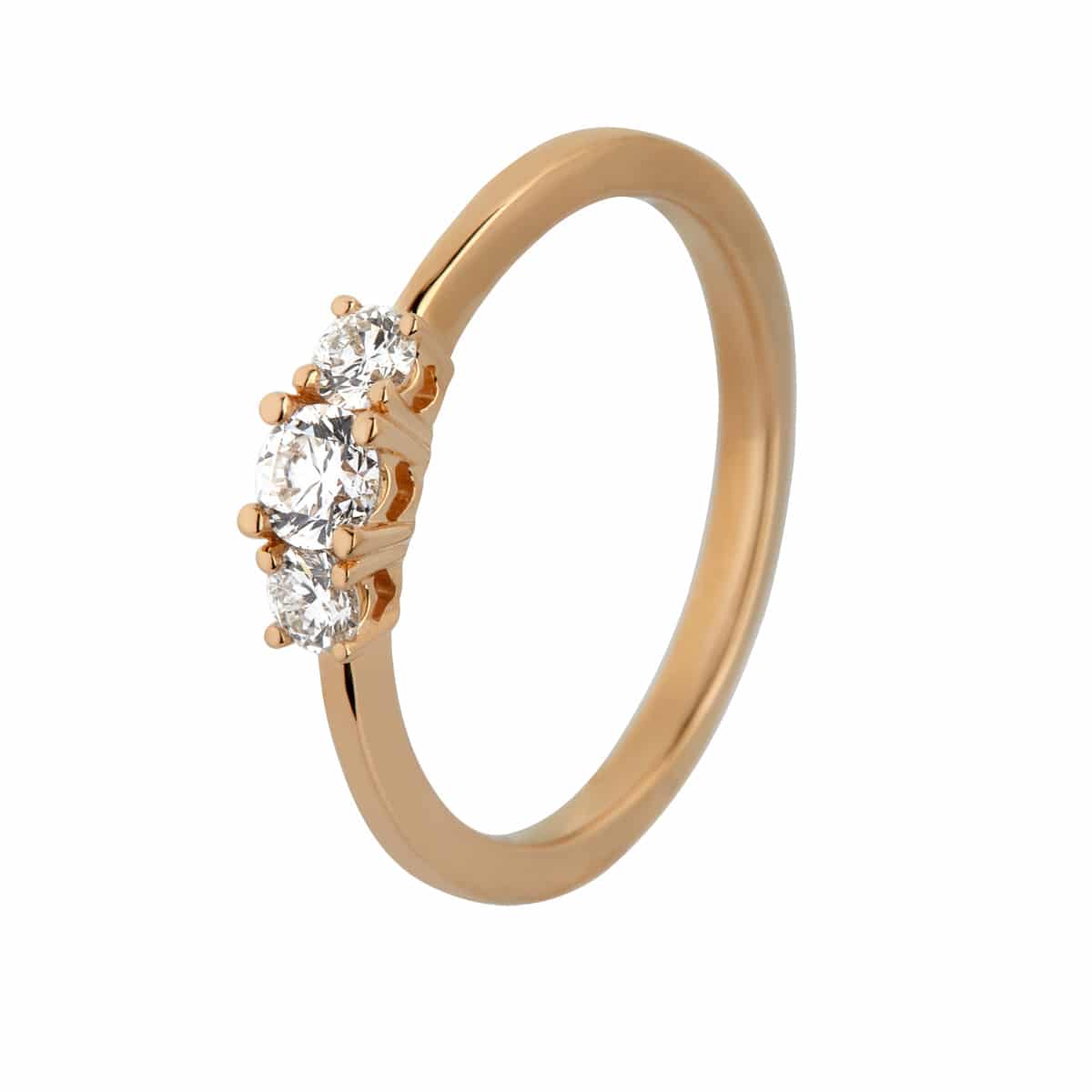 Heart Trilogi, 18K guld m. brillanter. – No discount fra Dirks Jewellery | Dirks Jewellery