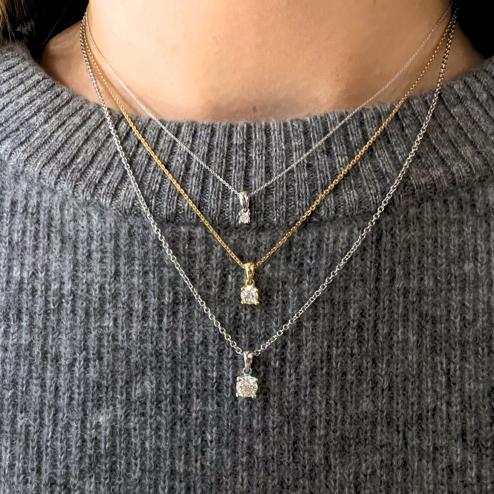 Heart, solitaire vedhæng 18K hvidguld – No discount fra Dirks Jewellery | Dirks Jewellery