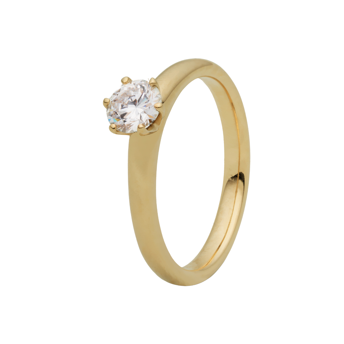 Hebe Solitaire Ring 14K Guld – Promise Rings fra Dirks Jewellery | Dirks Jewellery
