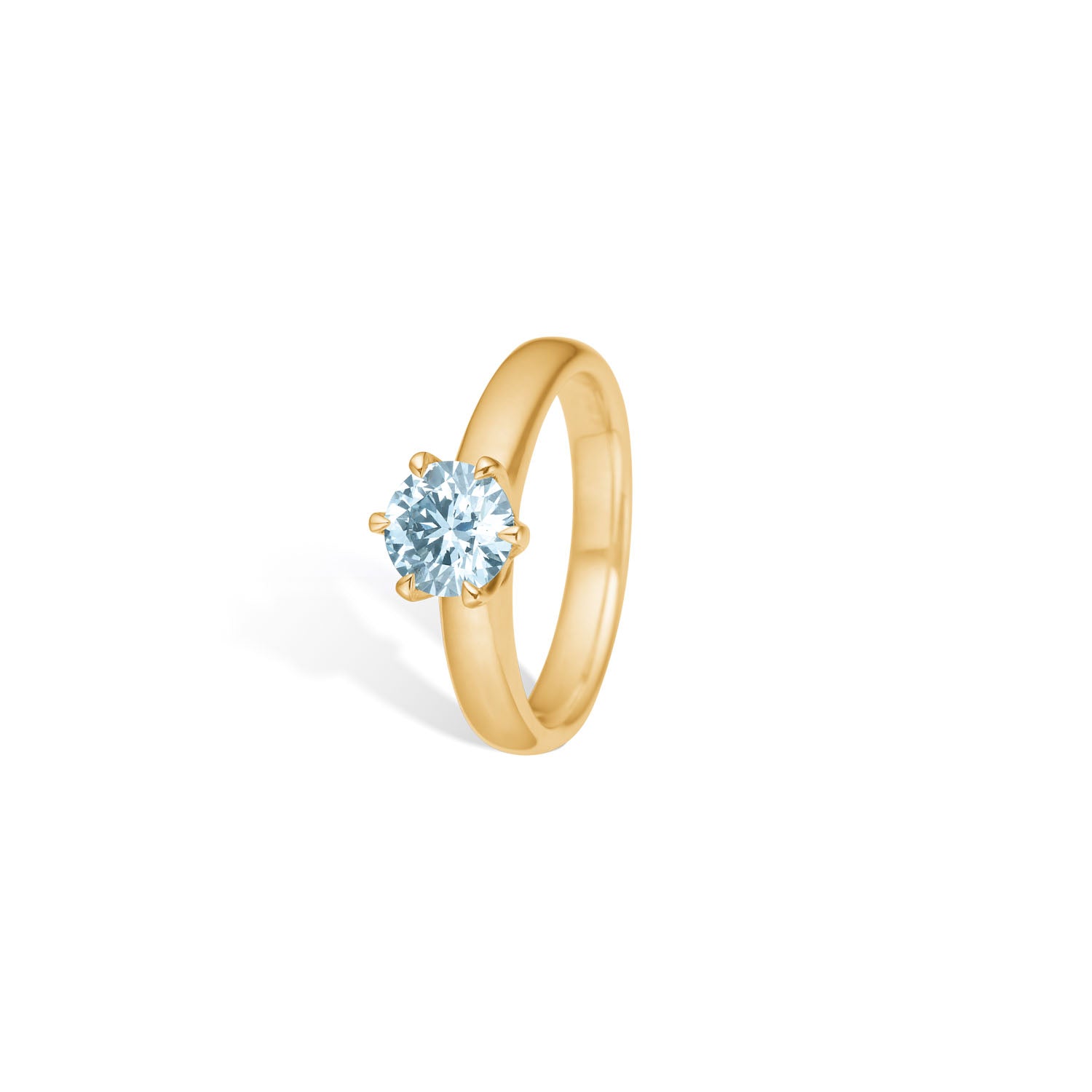 Hebe Blue Ring 14K guld
