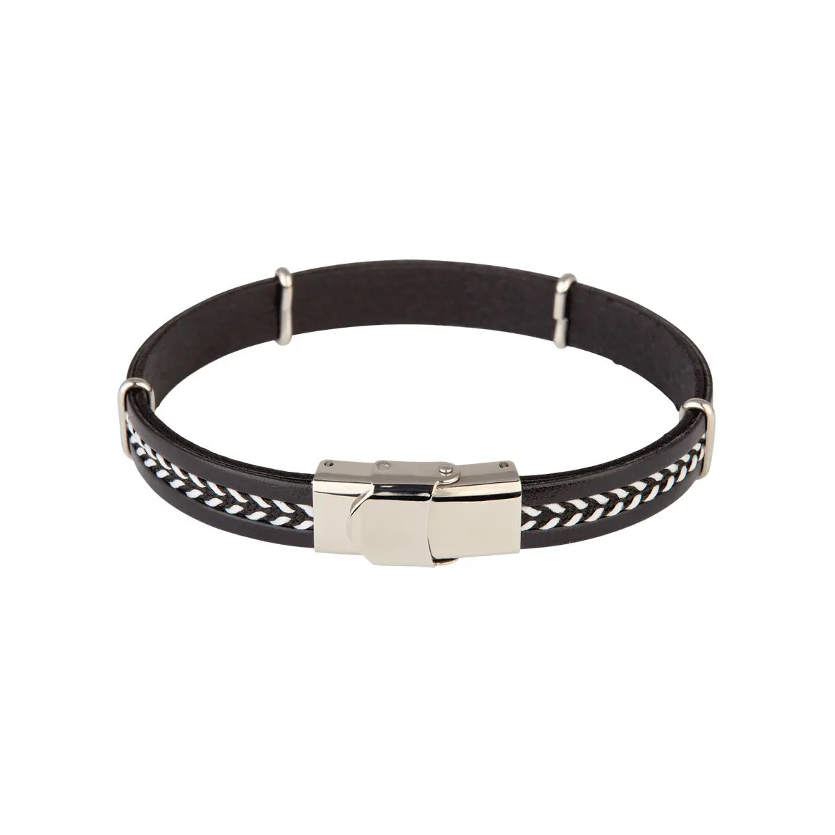 Sort læderarmbånd 20 cm – fra Dirks Jewellery | Dirks Jewellery