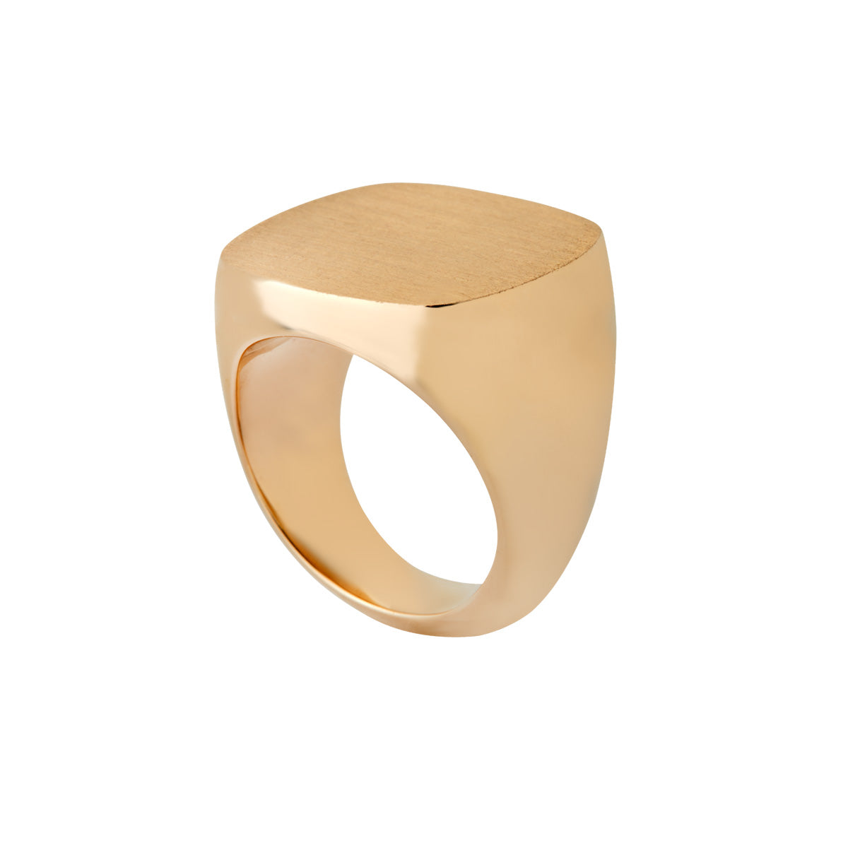 Stor signetring 585YG – fra Dirks Jewellery | Dirks Jewellery