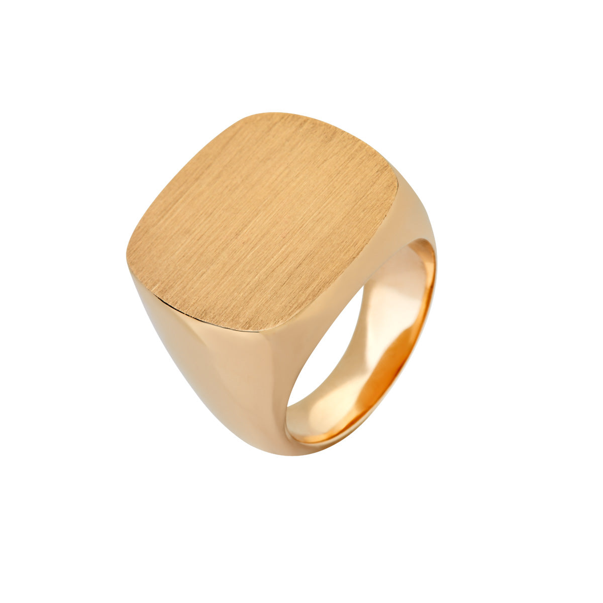 Stor signetring 585YG – fra Dirks Jewellery | Dirks Jewellery