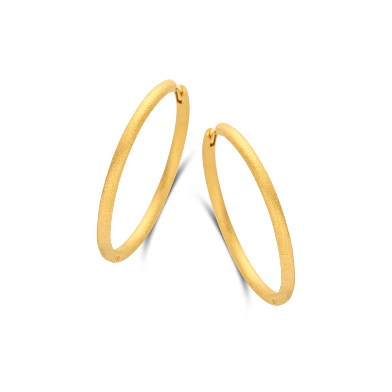 BALANCE HOOP 30MM RUSTIC – Ægte håndværk fra Dirks Jewellery