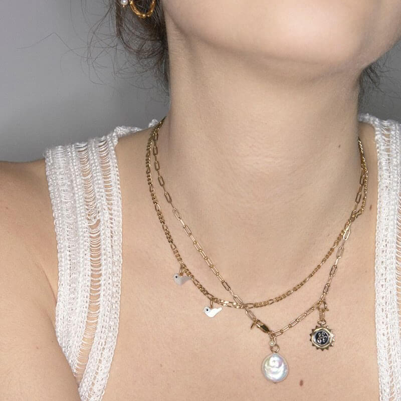 Laylow Necklace Forgyldt Sølv – Ægte håndværk fra Dirks Jewellery