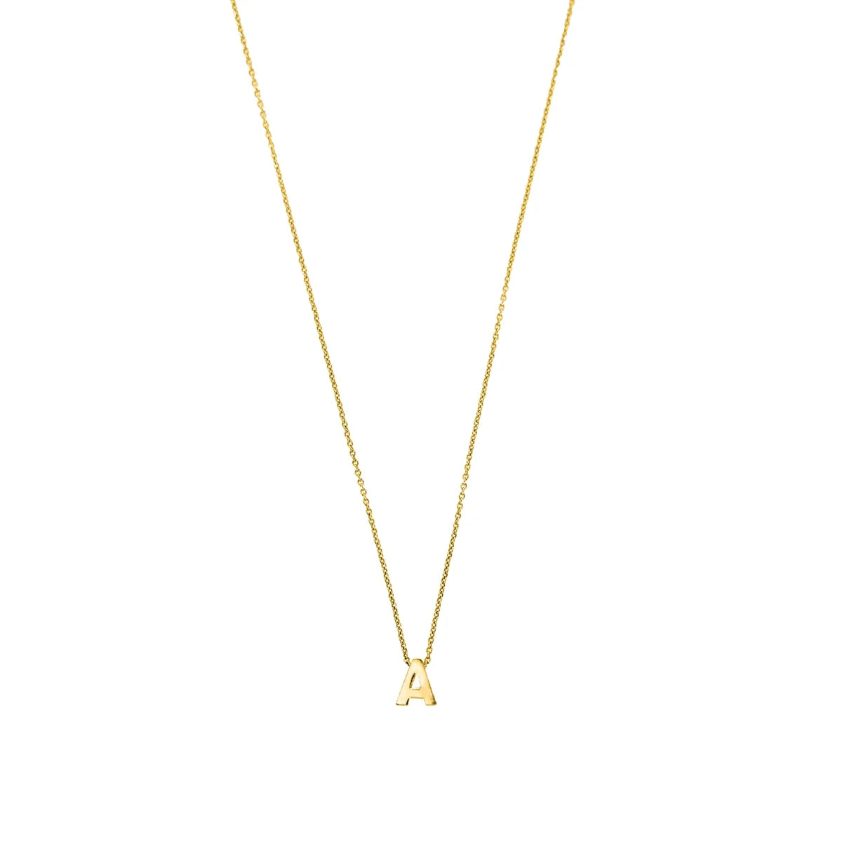 Letter halskæde, forgyldt – fra Mesh | Dirks Jewellery
