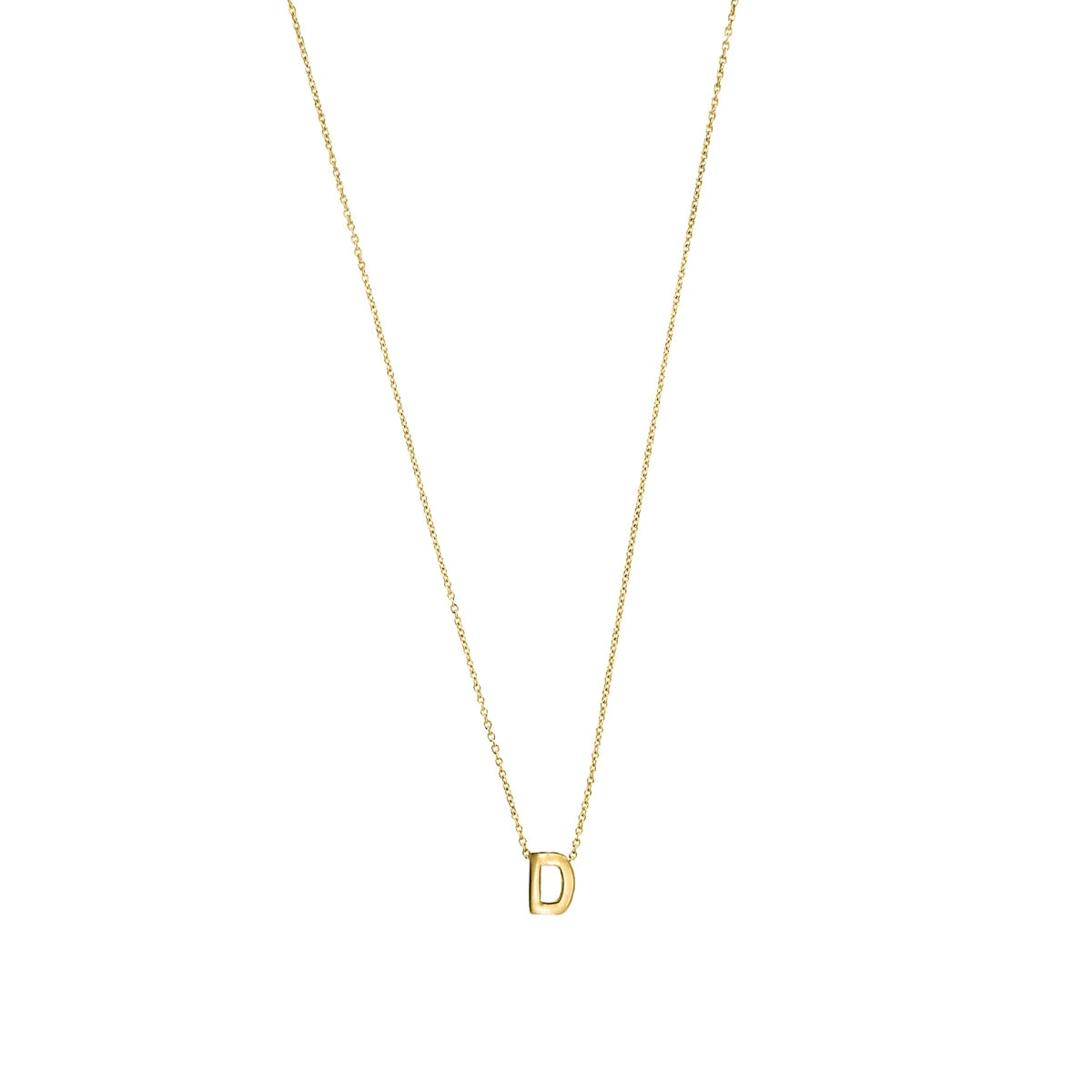 Letter halskæde, forgyldt – fra Mesh | Dirks Jewellery