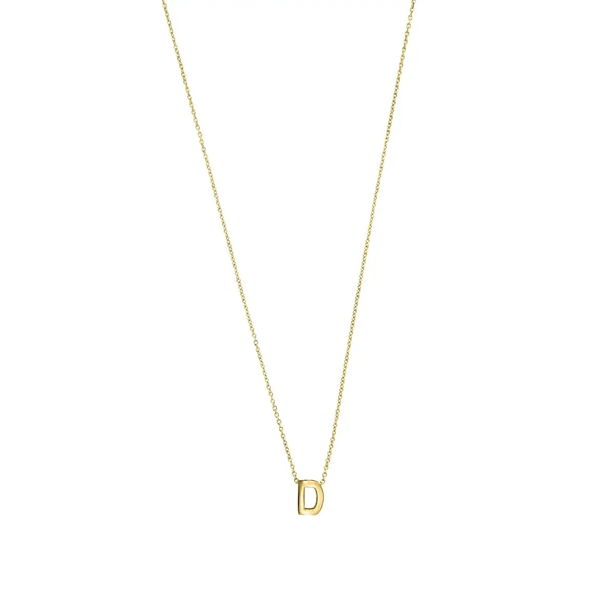 Letter halskæde, forgyldt – Ægte håndværk fra Dirks Jewellery