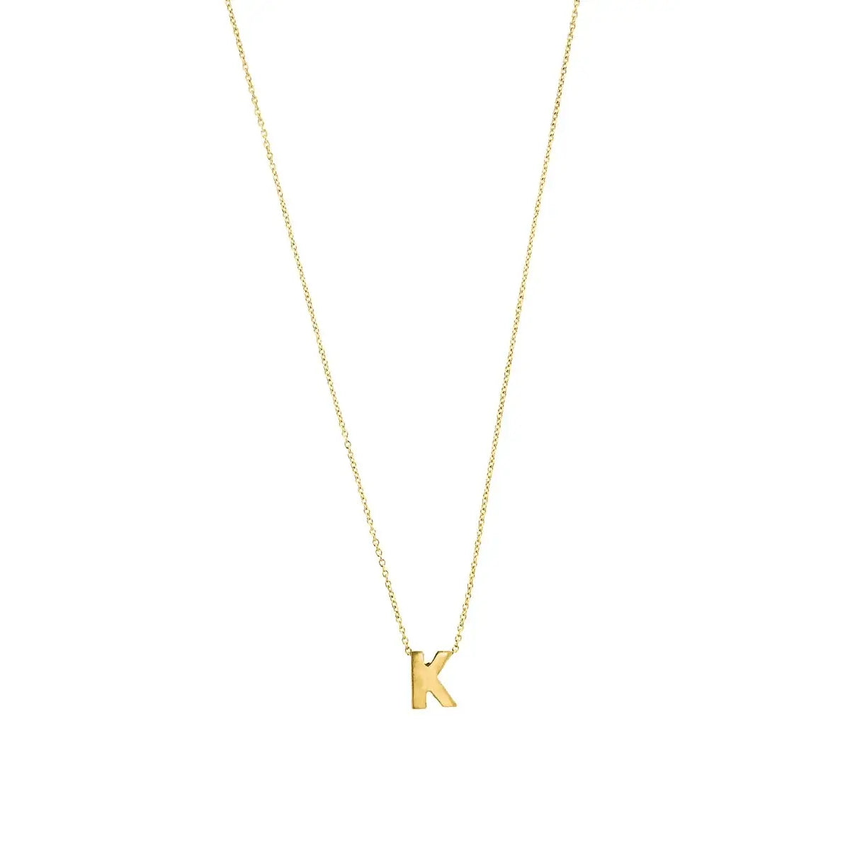 Letter halskæde, forgyldt – Ægte håndværk fra Dirks Jewellery