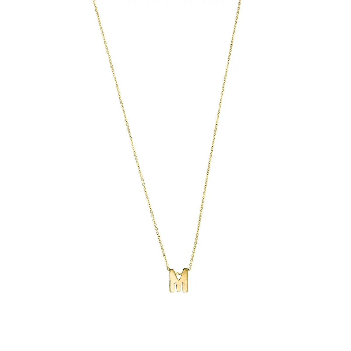 Letter halskæde, forgyldt – Ægte håndværk fra Dirks Jewellery