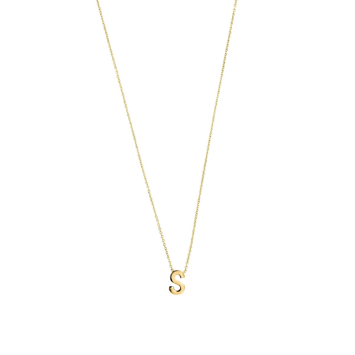 Letter halskæde, forgyldt – fra Mesh | Dirks Jewellery