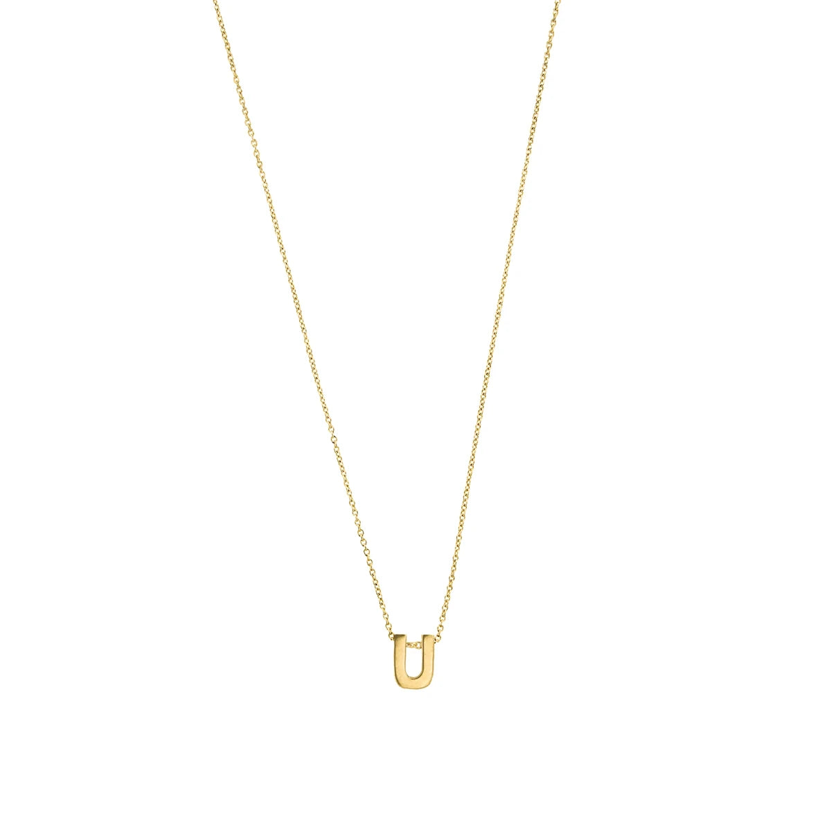 Letter halskæde, forgyldt – fra Mesh | Dirks Jewellery