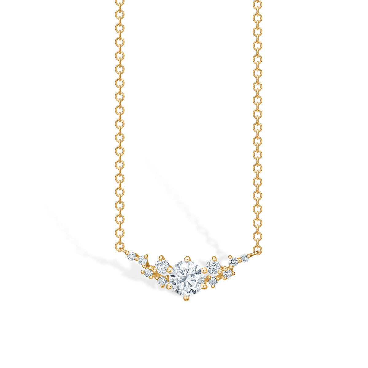 Lightning, 14K guldcollier m. brillanter – fra Dirks Jewellery | Dirks Jewellery
