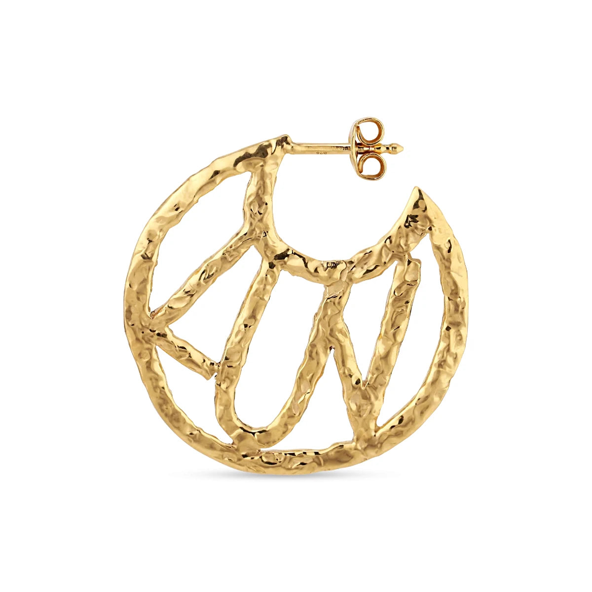 Luv ørering sølv forgyldt. – Hoop Earrings fra Jane Kønig | Dirks Jewellery