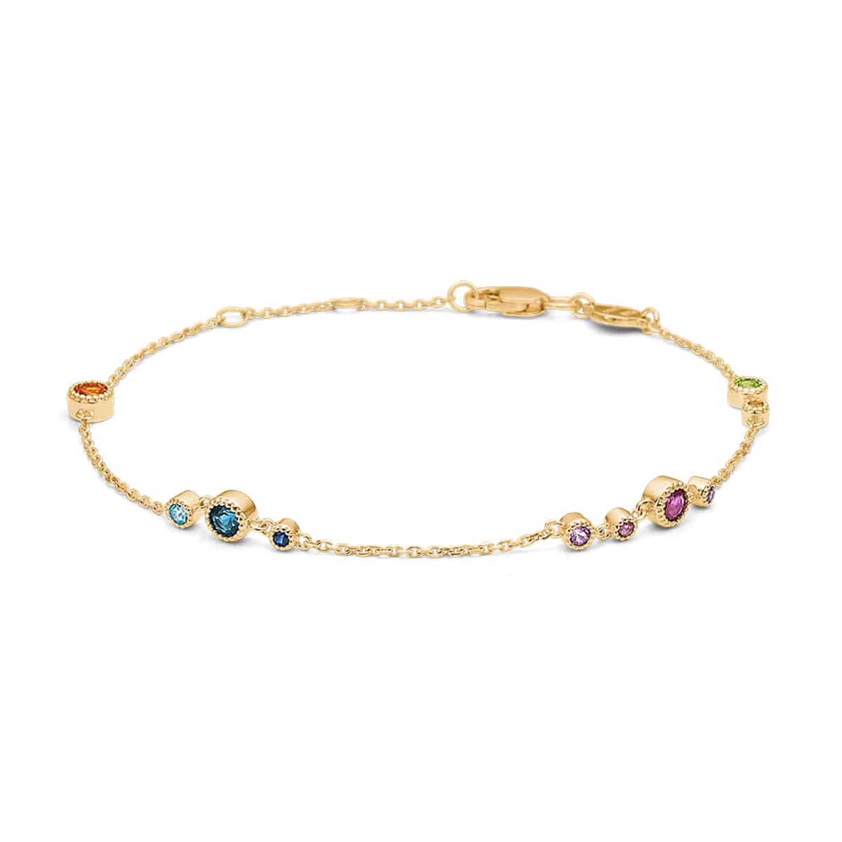 Luxury rainbow armbånd, 14K – Link Bracelets fra Mads.Z | Dirks Jewellery