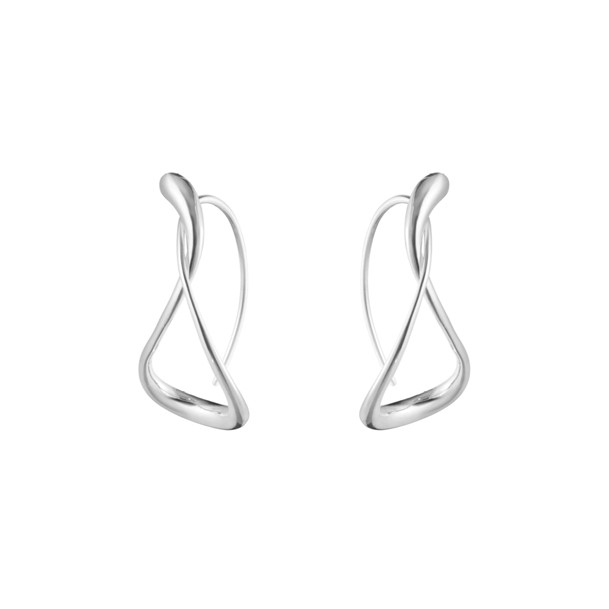 Mercy Large Earhoop Sølv – Hoop Earrings fra Georg Jensen | Dirks Jewellery