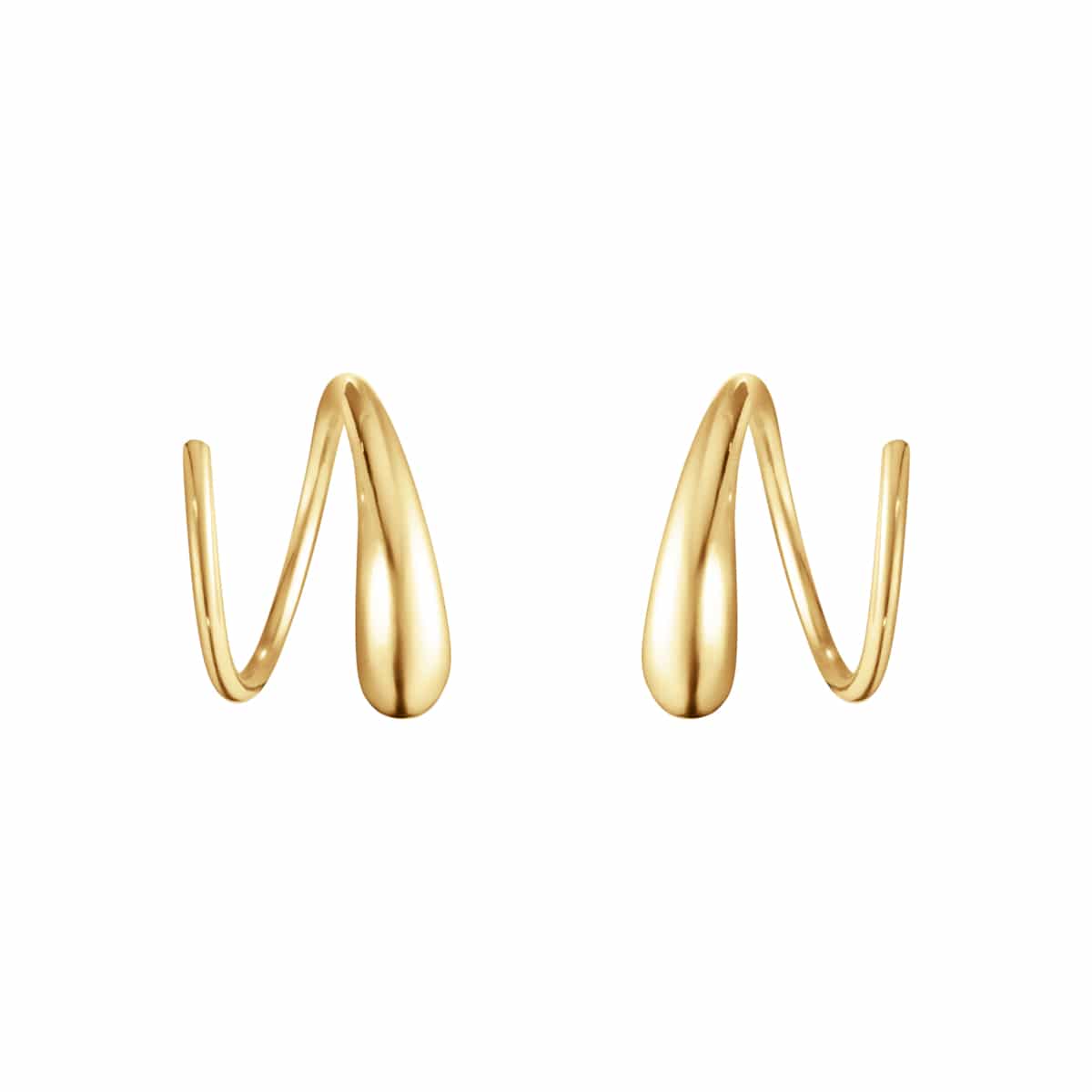 Mercy swirl øreringe, 18K YG – fra Georg Jensen | Dirks Jewellery