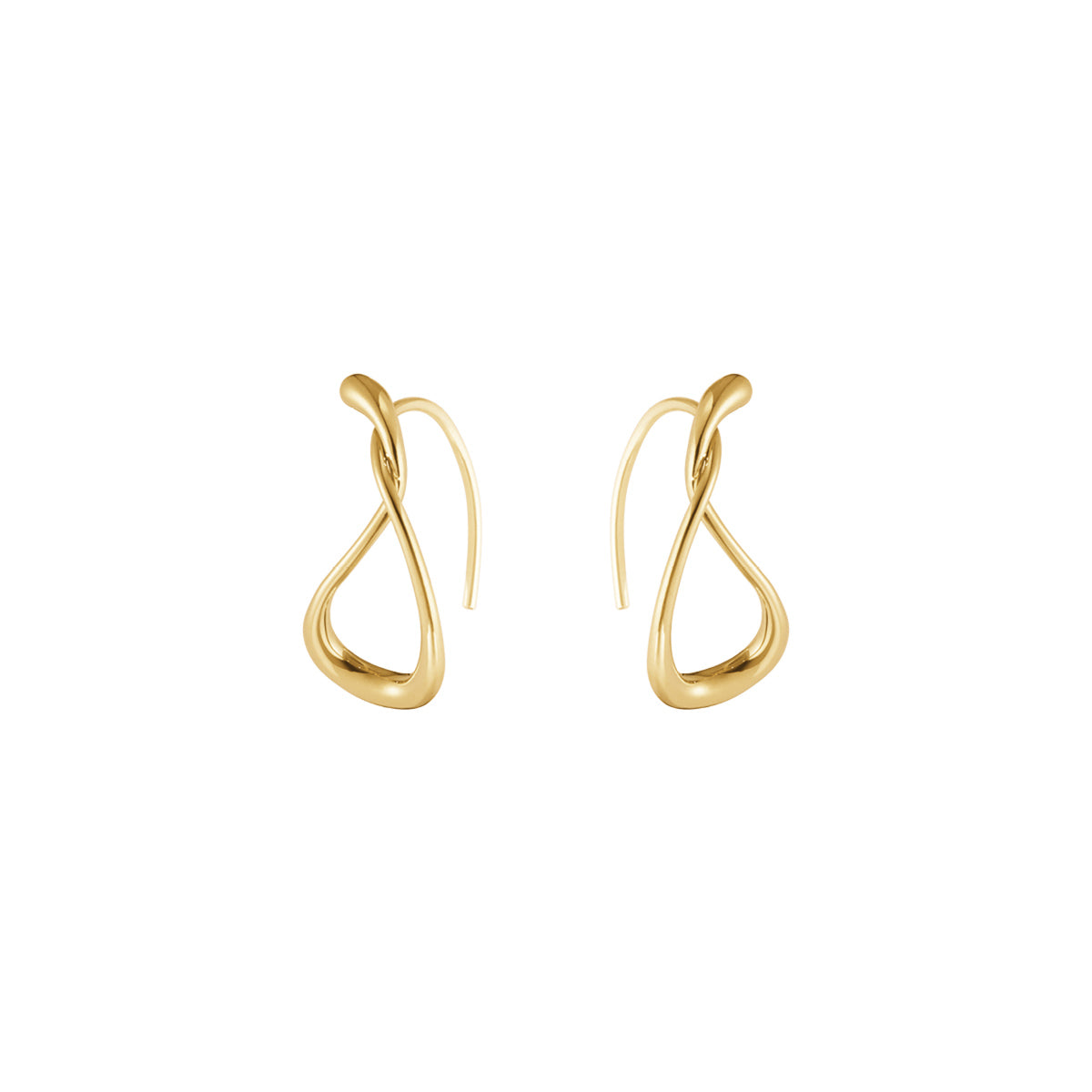 Mercy Small Earhoop YG – Hoop Earrings fra Georg Jensen | Dirks Jewellery