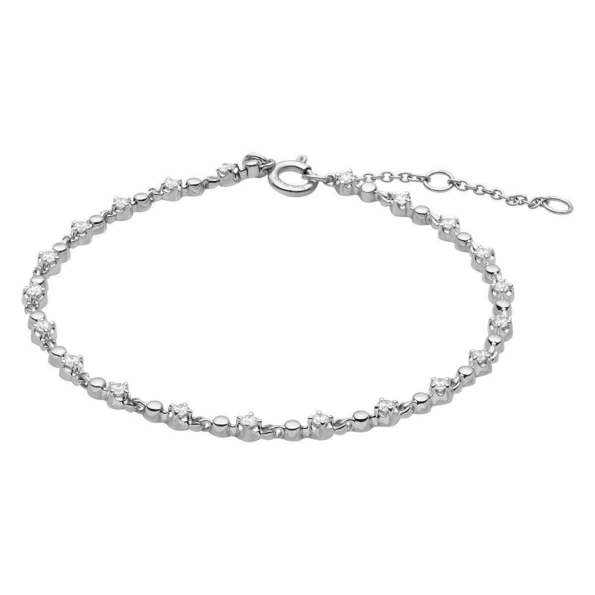 Minerva, armlænke m. brillanter, 14K hvidgul – fra Dirks Jewellery | Dirks Jewellery