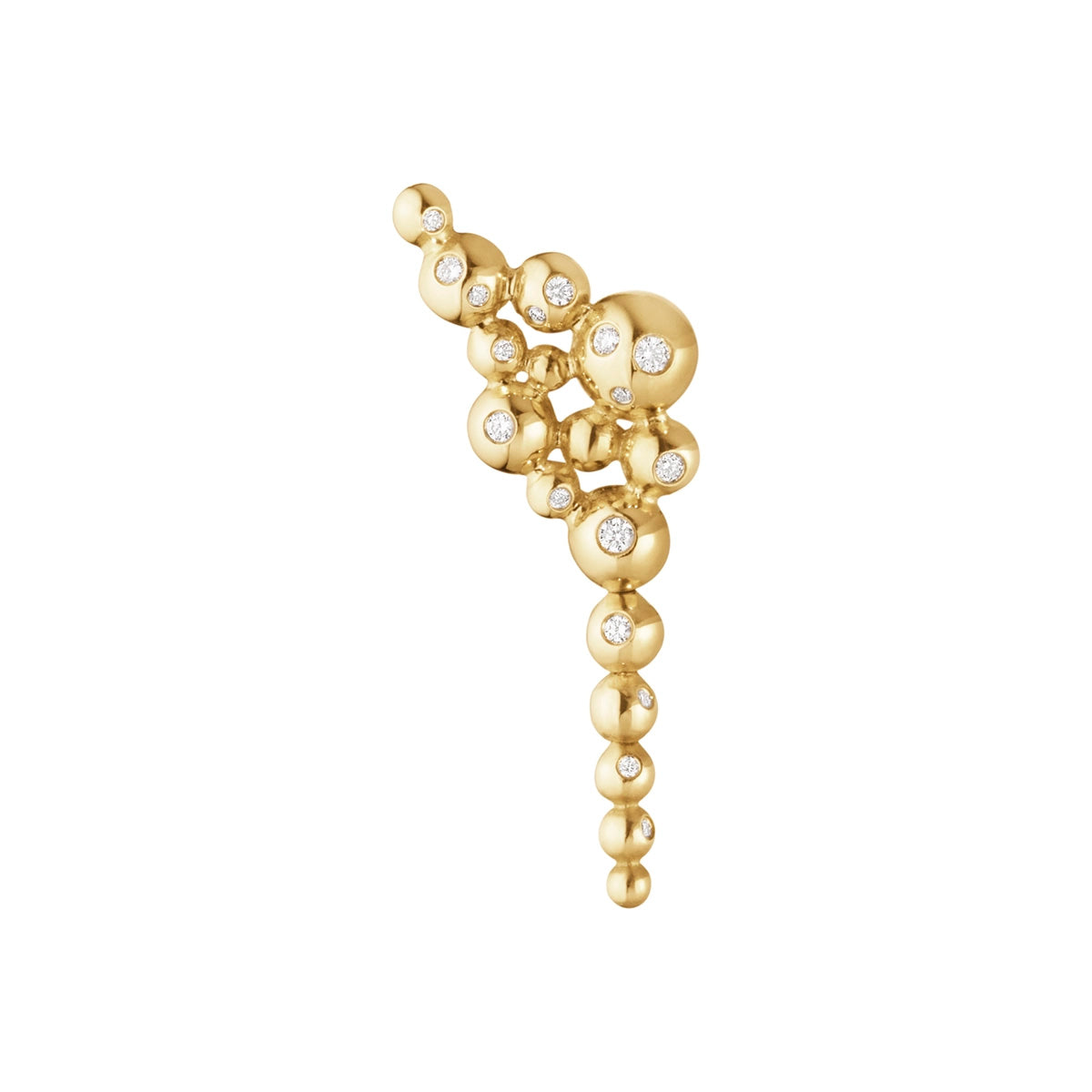 Grape, earring, left 18K guld m. brillanter. – fra Georg Jensen | Dirks Jewellery