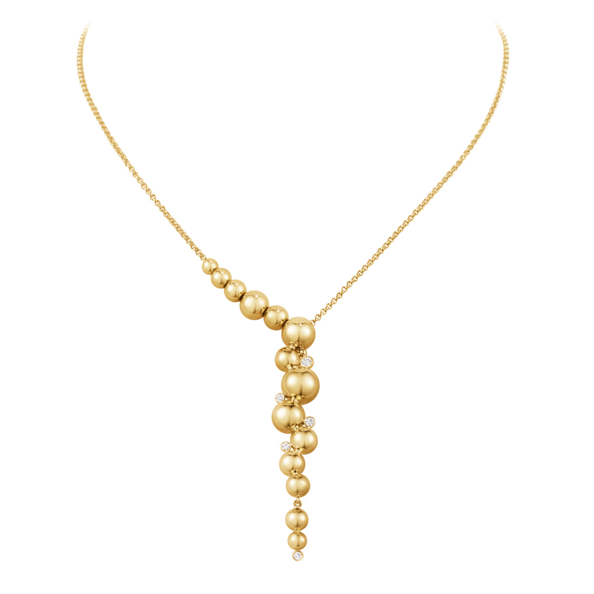 Grapes Halskæde dia. 18K YG. – fra Georg Jensen | Dirks Jewellery