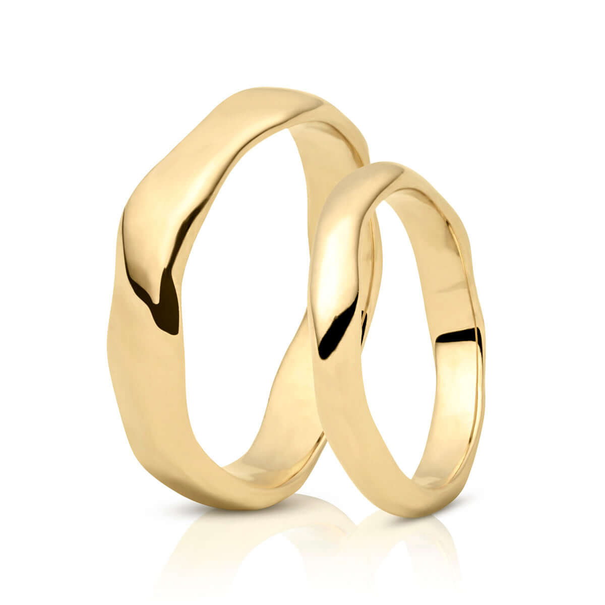 Natural Vielsesringe 14K Guld – Ægte håndværk fra Dirks Jewellery