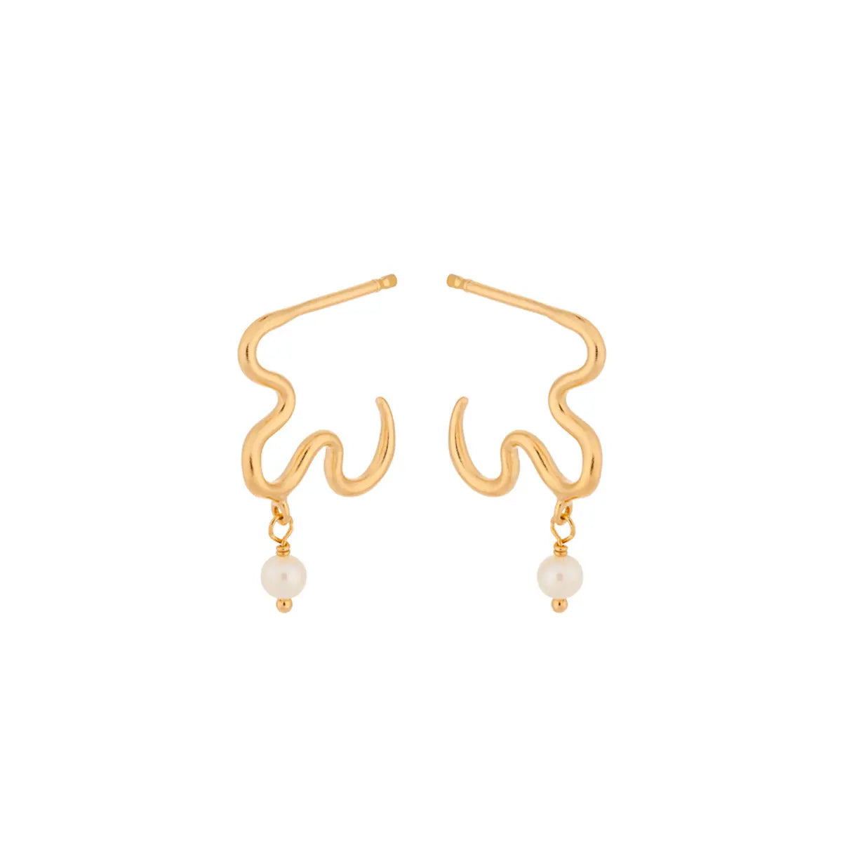 Ocean Dream, ørestikker forgyldt sølv – fra Pernille Corydon | Dirks Jewellery