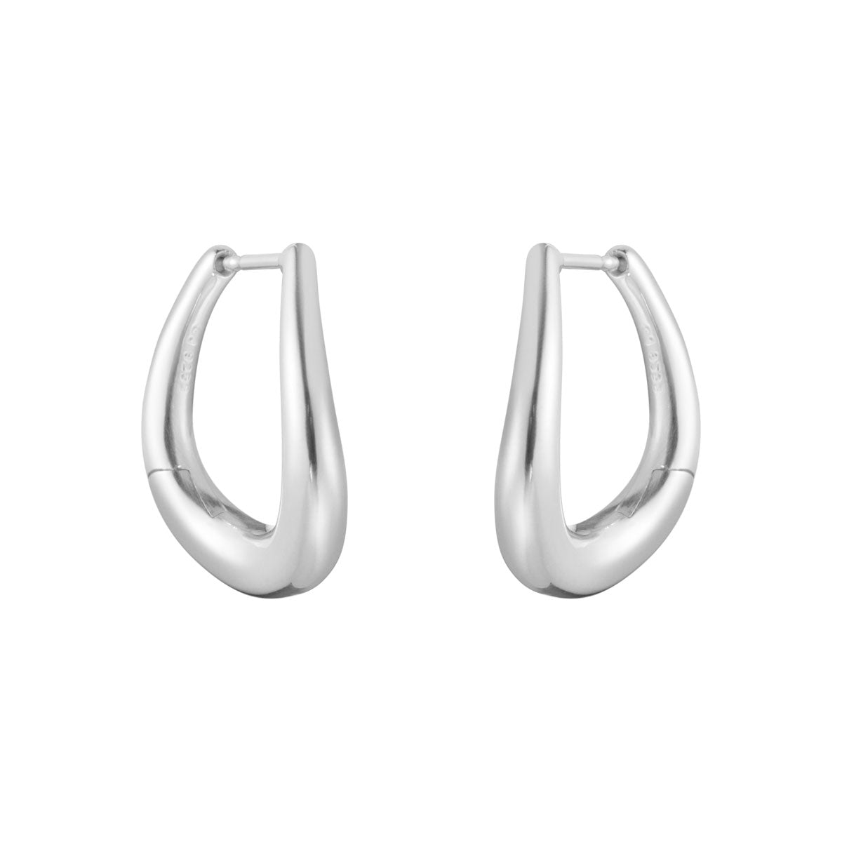 Offspring medium earhoop, sølv – fra Georg Jensen | Dirks Jewellery