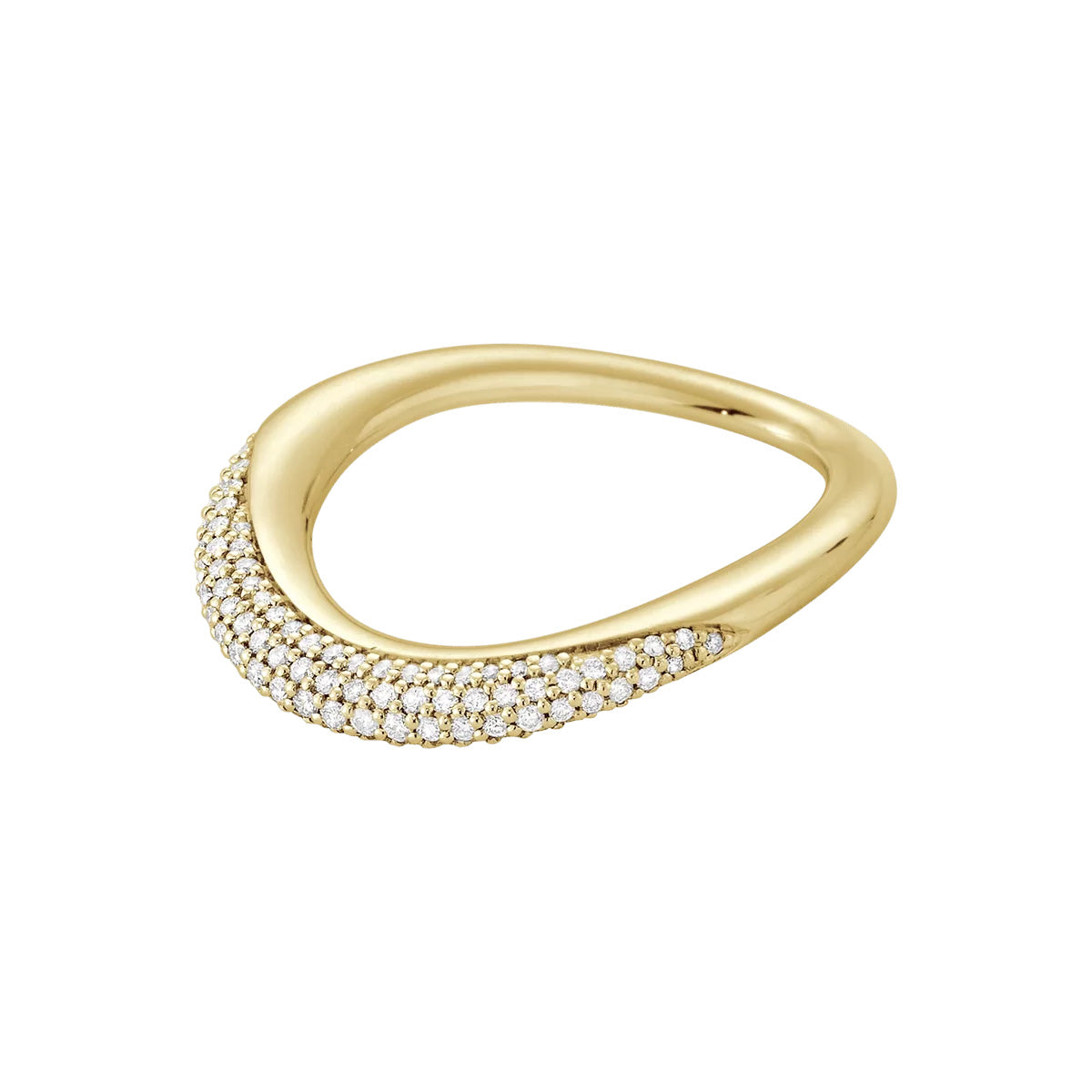 Offspring, ring 18K guld m. pavé – fra Georg Jensen | Dirks Jewellery