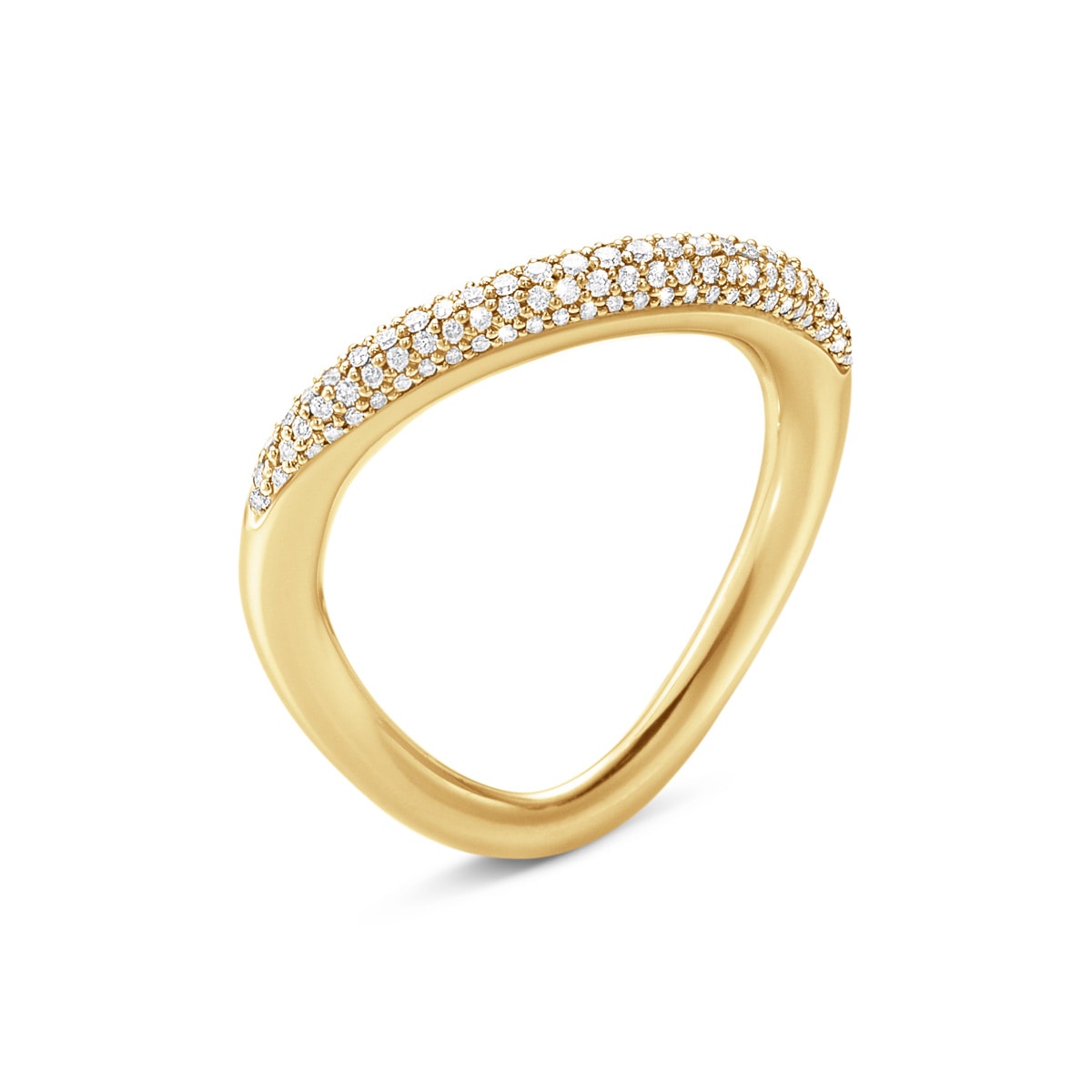 Offspring, ring 18K guld m. pavé – fra Georg Jensen | Dirks Jewellery