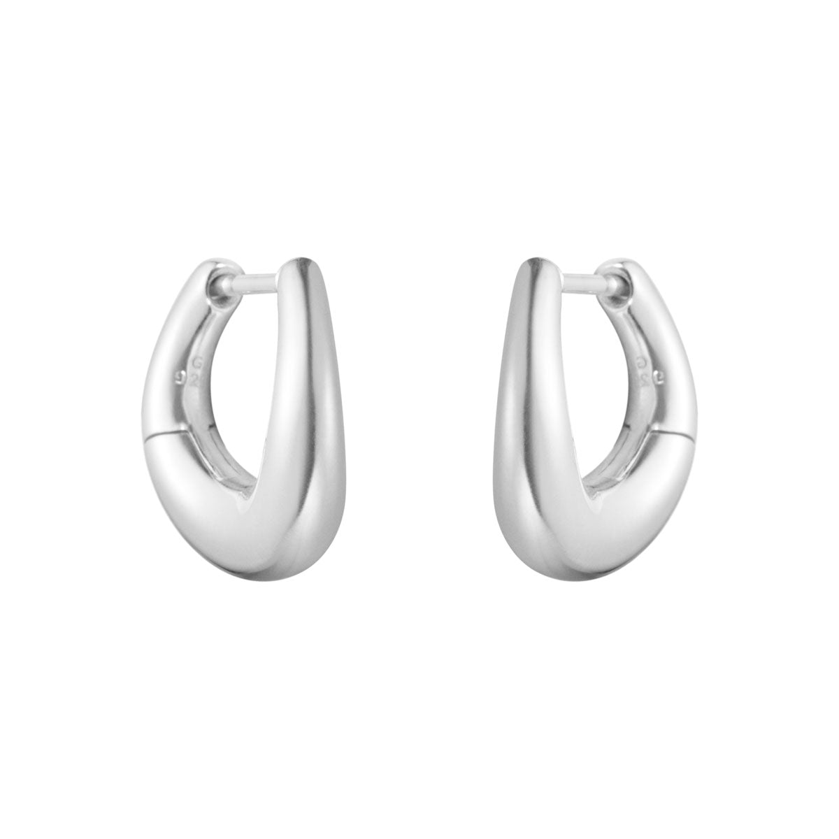 Offspring small earhoop, sølv – fra Georg Jensen | Dirks Jewellery