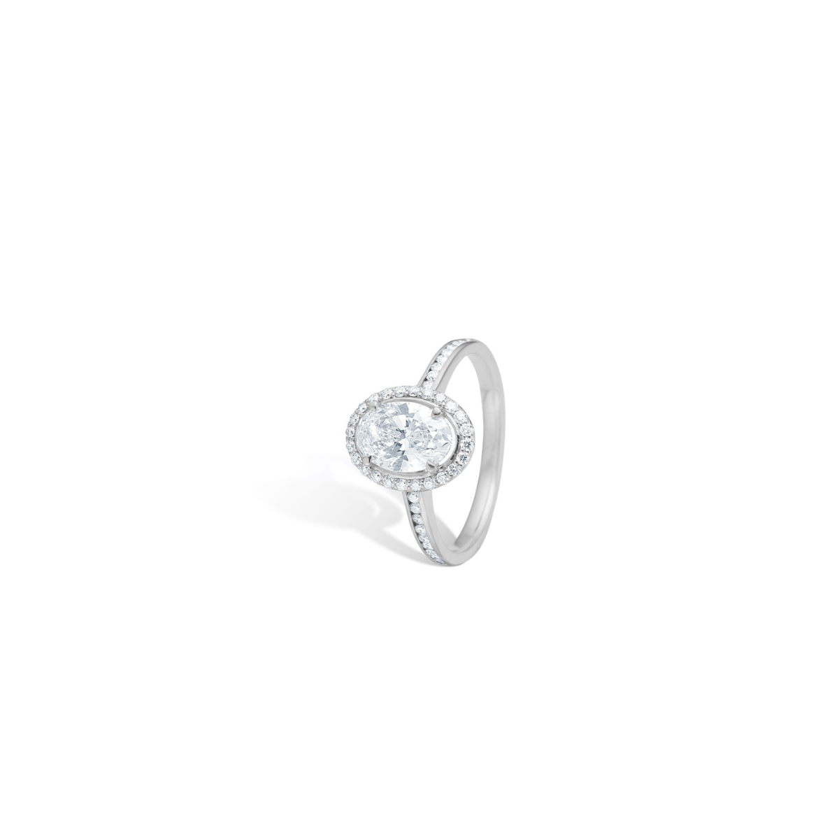 Olivia Ring 14K Hvidguld