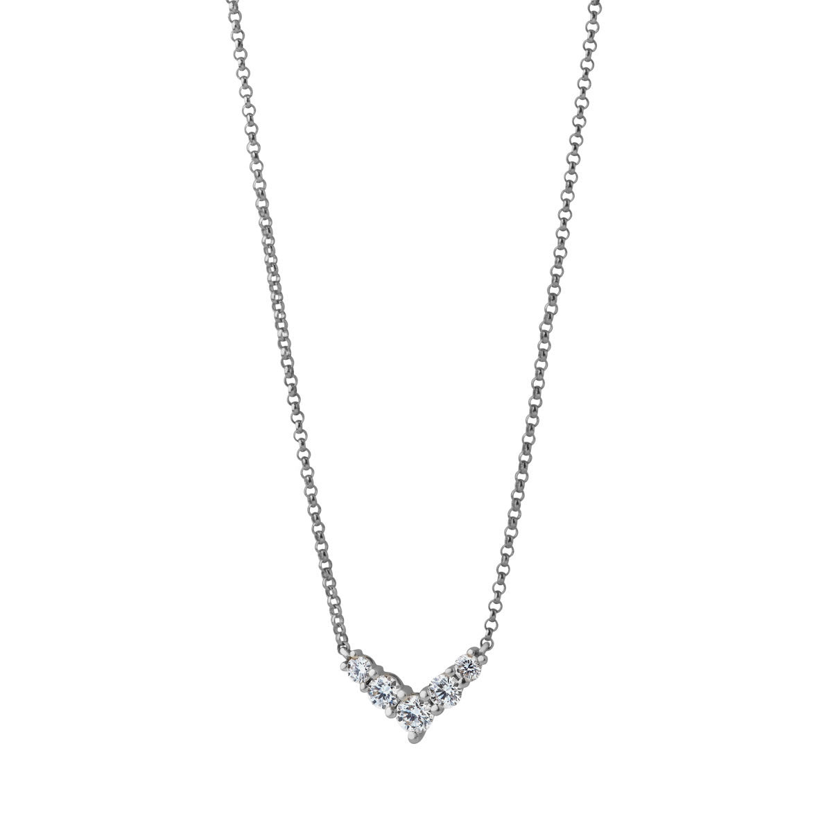 Palm Heart, kæde m. vedhæng, 18K hvidguld. – fra Dirks Jewellery | Dirks Jewellery