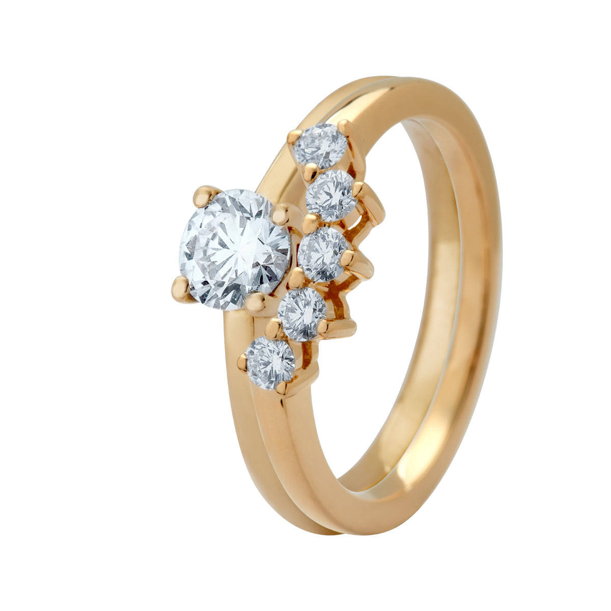 Palm Heart, 18K guldring m. brillanter. – No discount fra Dirks Jewellery | Dirks Jewellery