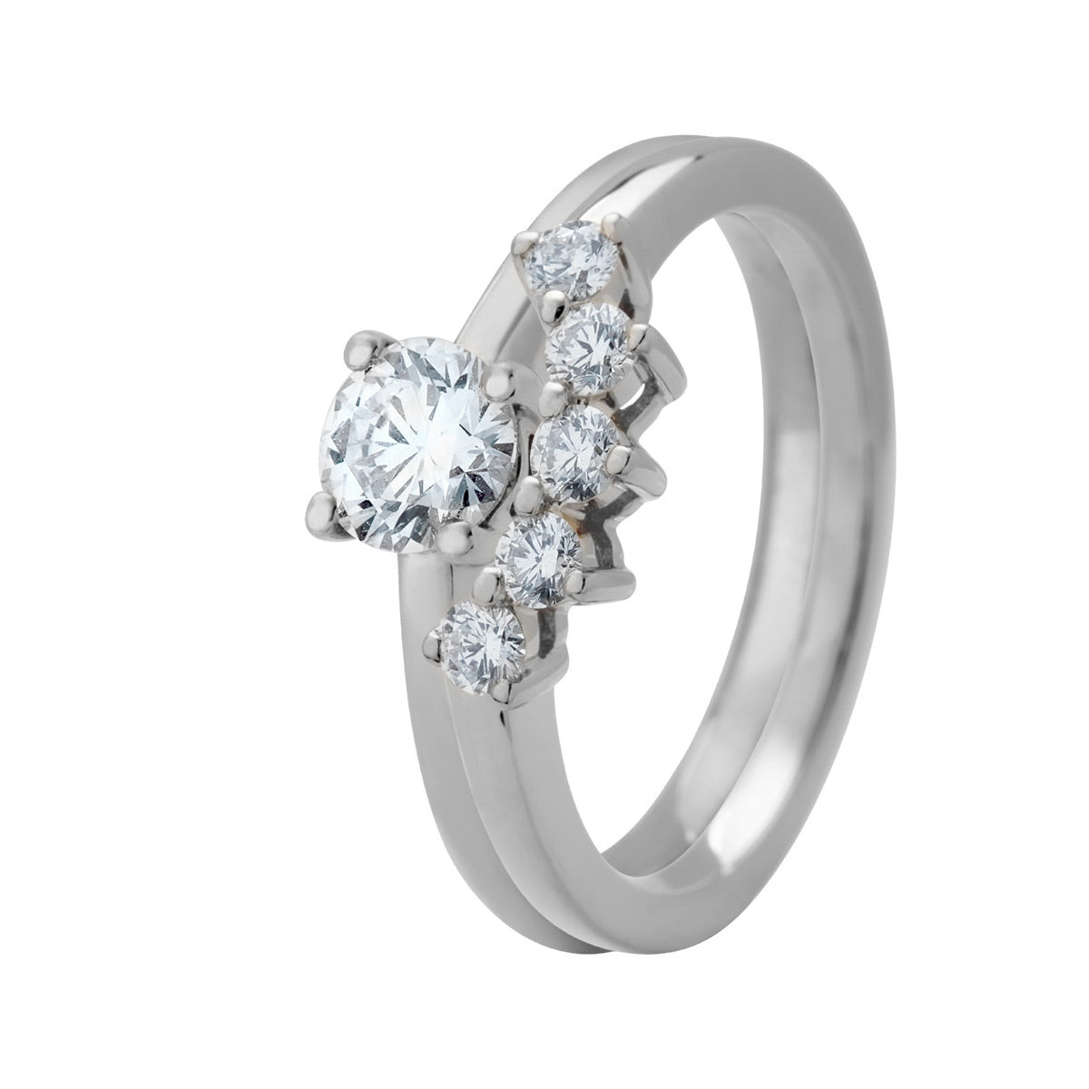 Palm Heart, 18K hvidguldsring m. brillanter – No discount fra Dirks Jewellery | Dirks Jewellery