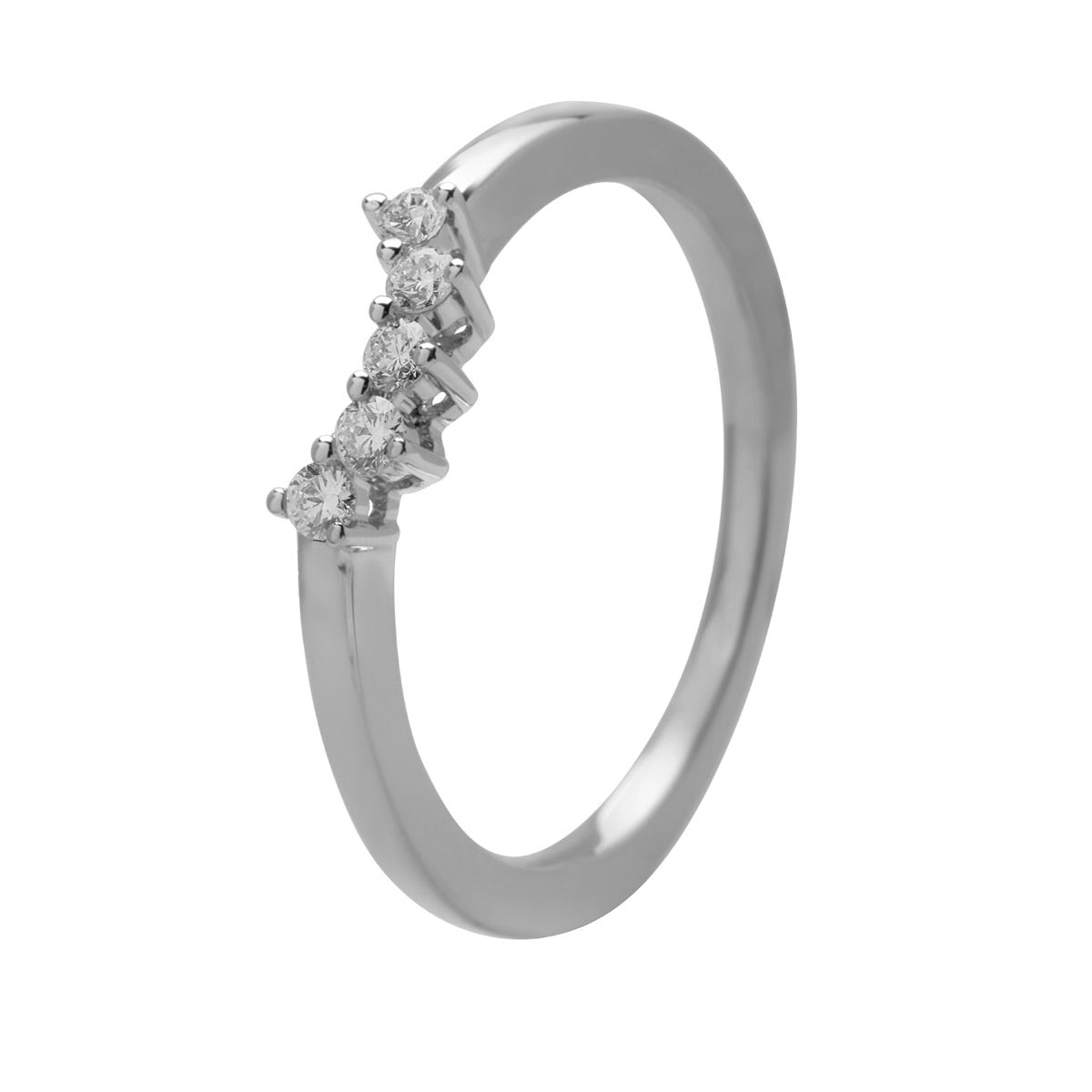 Palm Heart, 18K hvidguldsring m. brillanter – No discount fra Dirks Jewellery | Dirks Jewellery