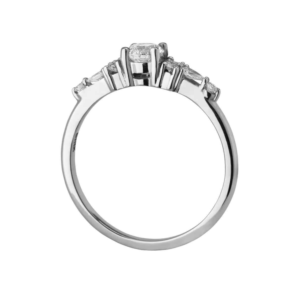 Penelope, 14K hvidguldsring m. brillanter og diama – Ægte håndværk fra Dirks Jewellery